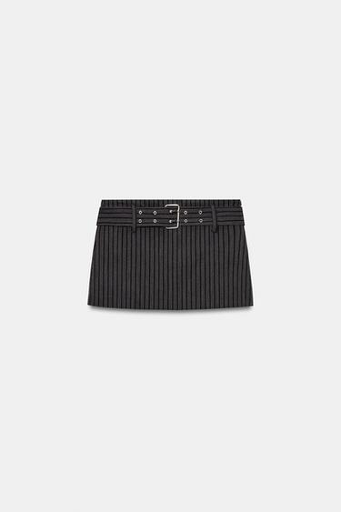 FALDA PANTALÓN CINTURÓN - único de Zara