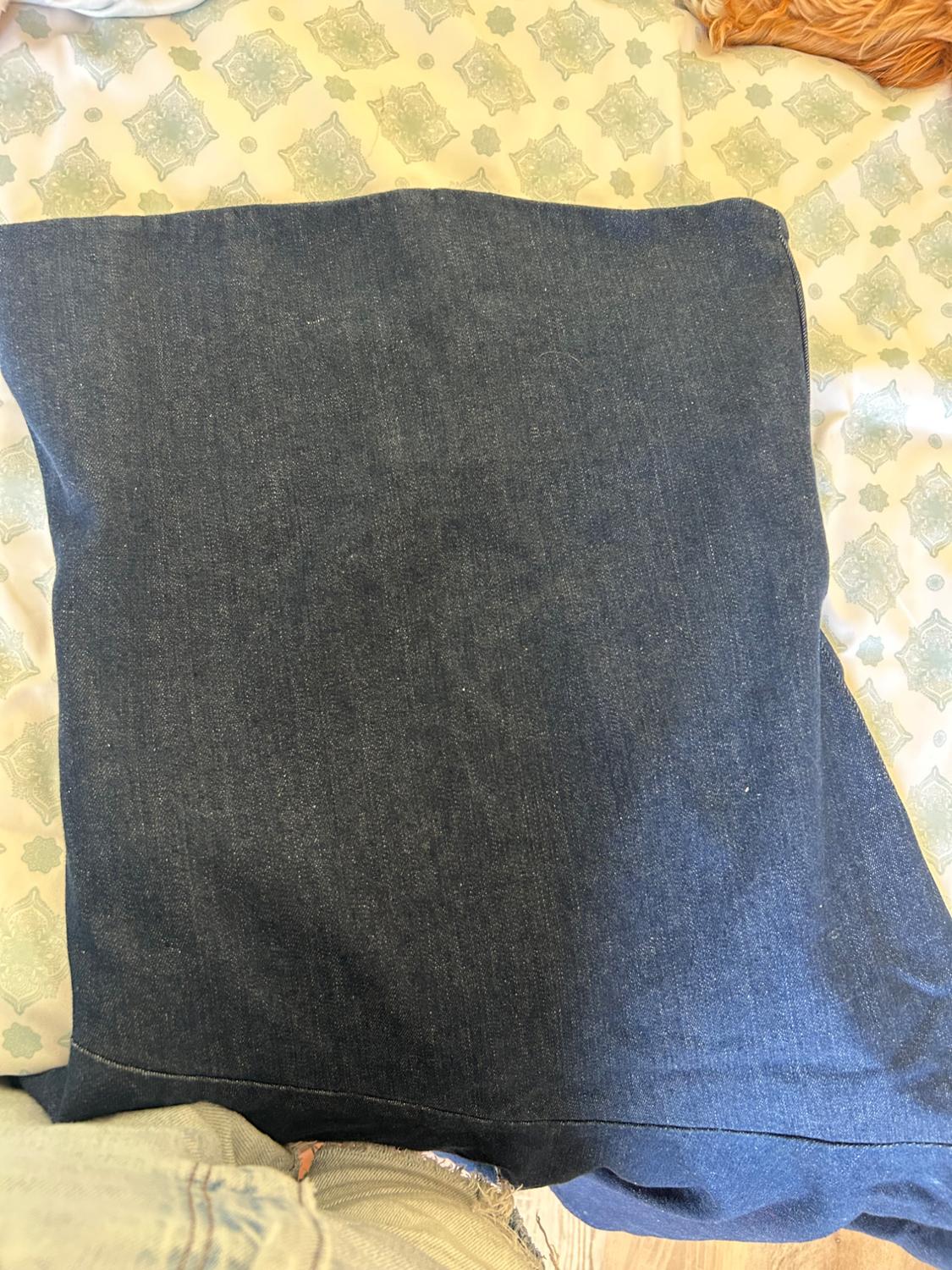 ASYMMETRIC TRF DENIM DRESS - Image 3