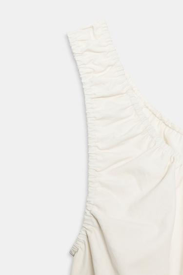 TOP BALLON POPELINE ENSEMBLE - Écru de Zara - Image 7