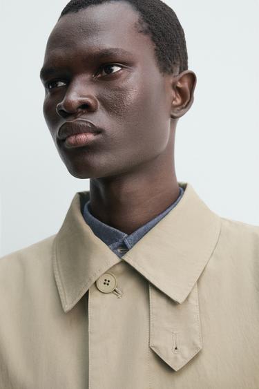 Zara WATER REPELLENT TRENCH COAT - Light beige