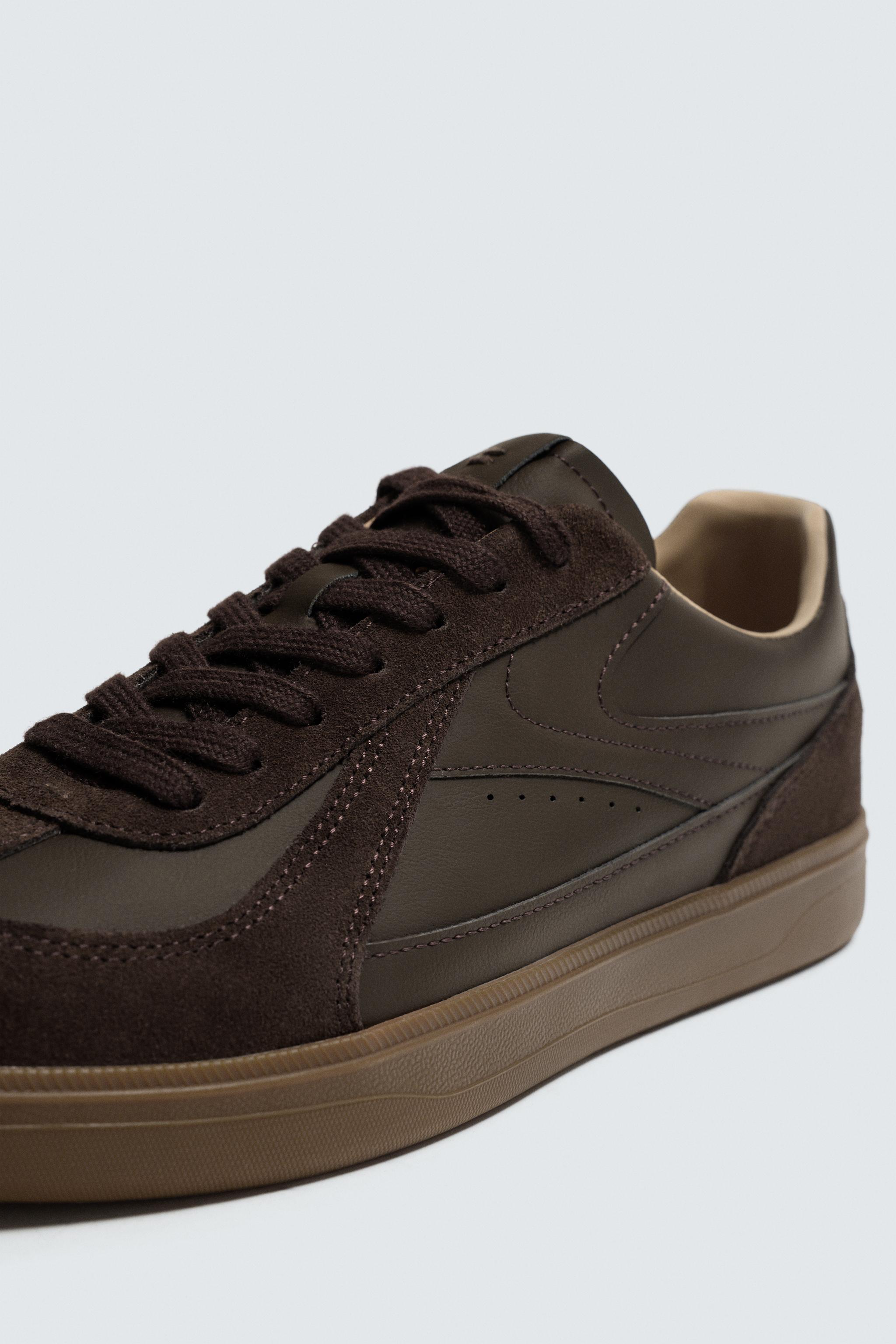 CONTRAST SOLE SNEAKERS