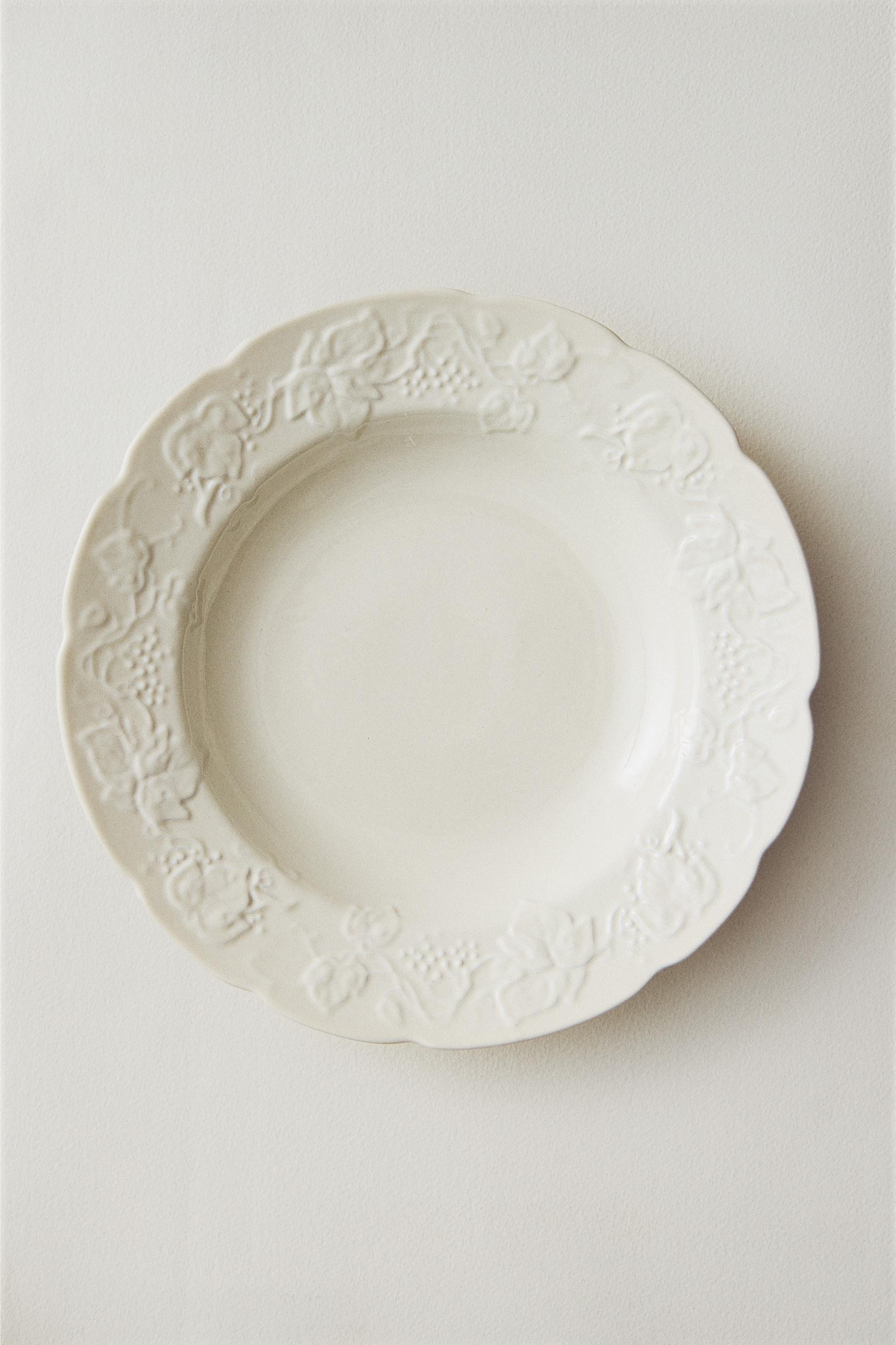 ASSIETTE CREUSE PORCELAINE RAISIN