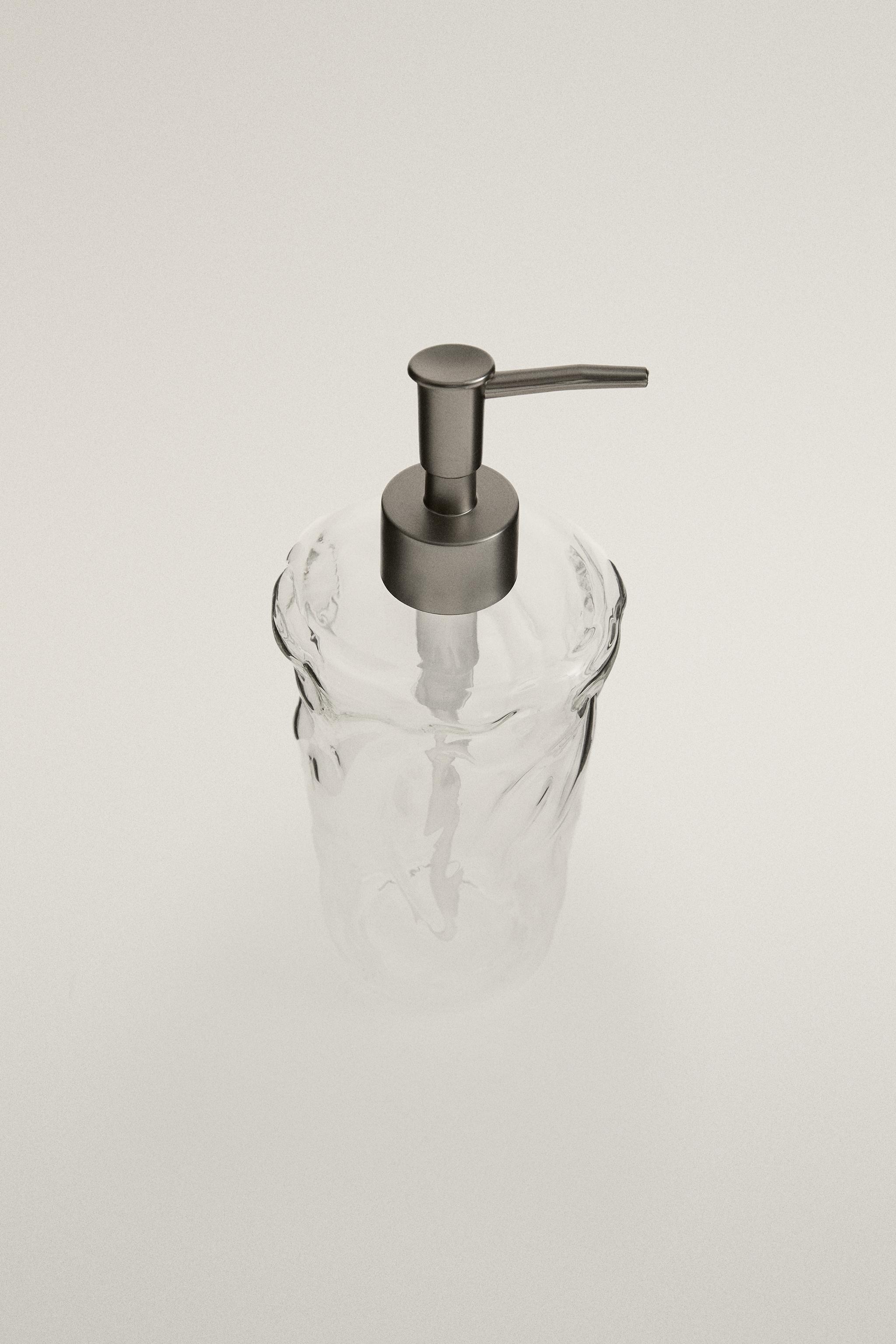 BOROSILICATE SOAP DISPENSER — Transparent