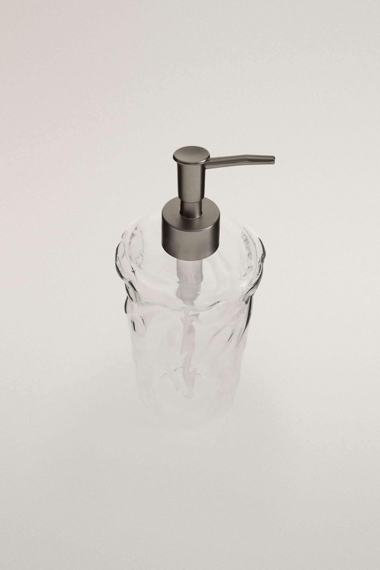 BOROSILICATE SOAP DISPENSER — Transparent