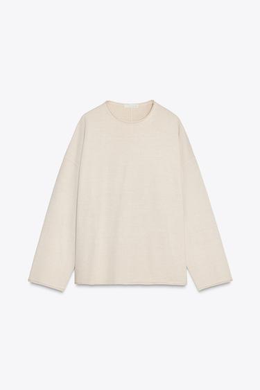 CAMISETA HEAVY COTTON LAVADA - Cru da Zara