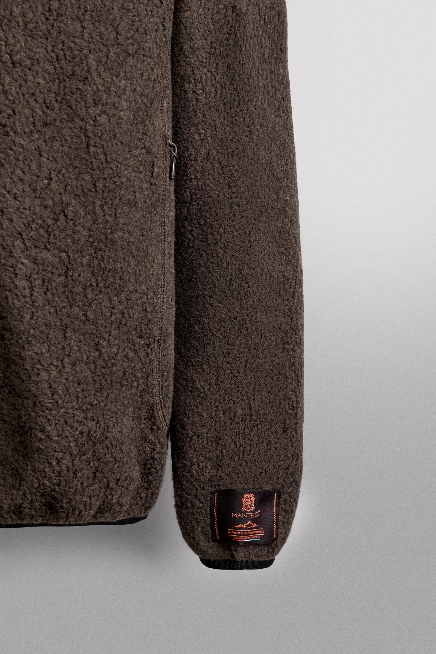 Мужская толстовка Zara Manteco® Wool-Blend Fleece, цвет: Коричневый — фото 9