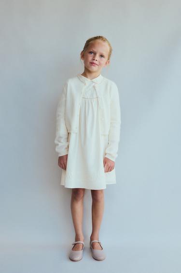 6-10 ANNI/ CARDIGAN 100% CASHMERE LIMITED EDITION - Écru di Zara