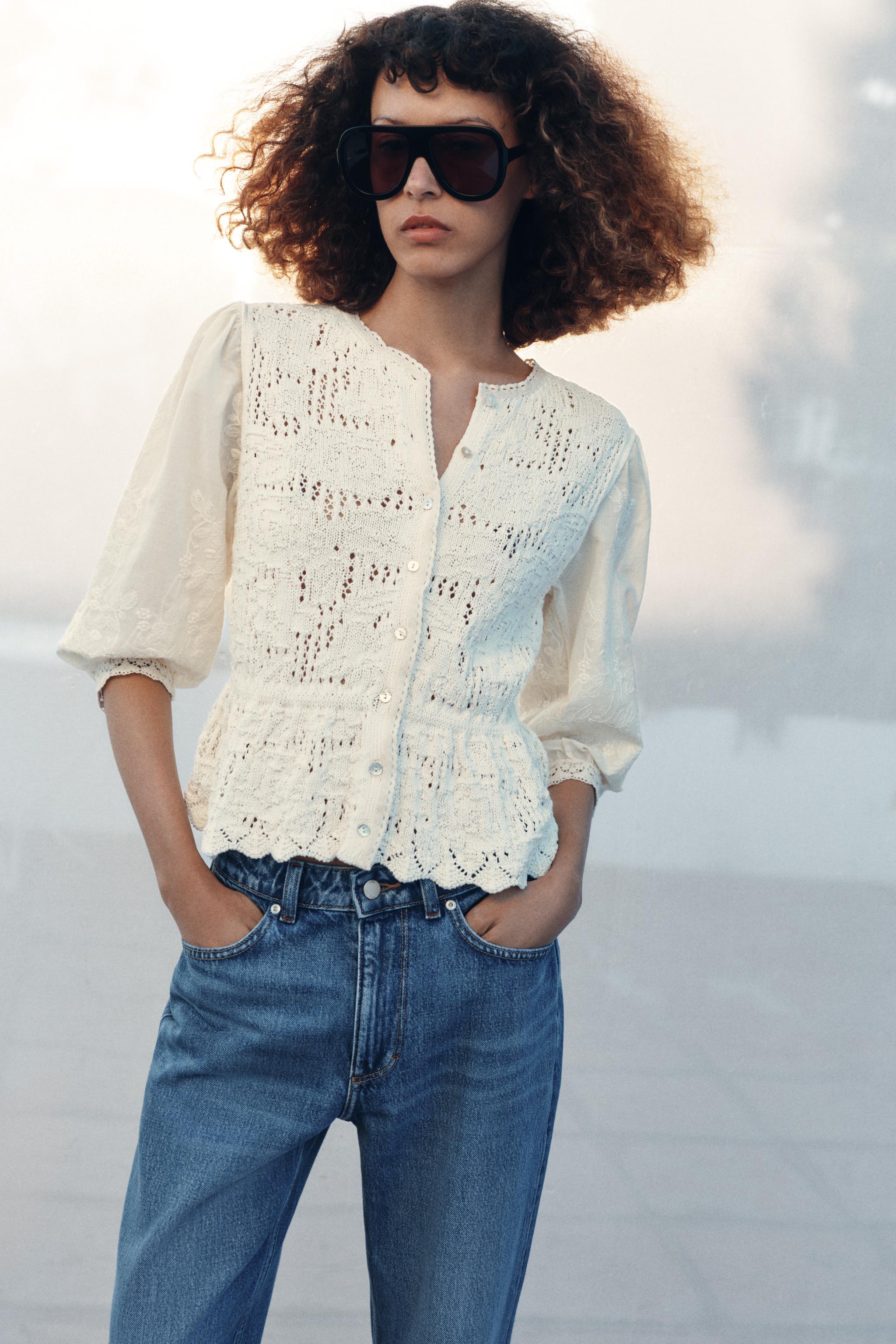 GILET ROMANTIQUE EN MAILLE COMBINÉE