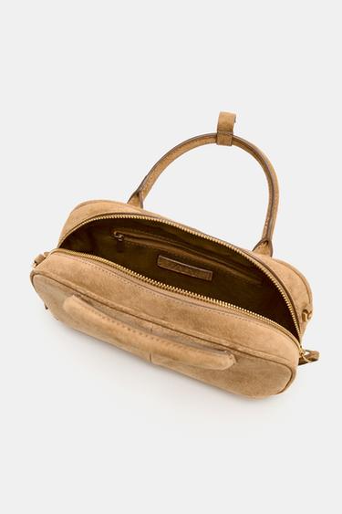 SAC BOWLING MINI EN DAIM - SABLE/MARRON de Zara - Image 5