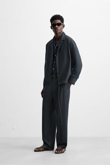 RELAXED FIT OVERSHIRT - Blue by Zara - Image 0