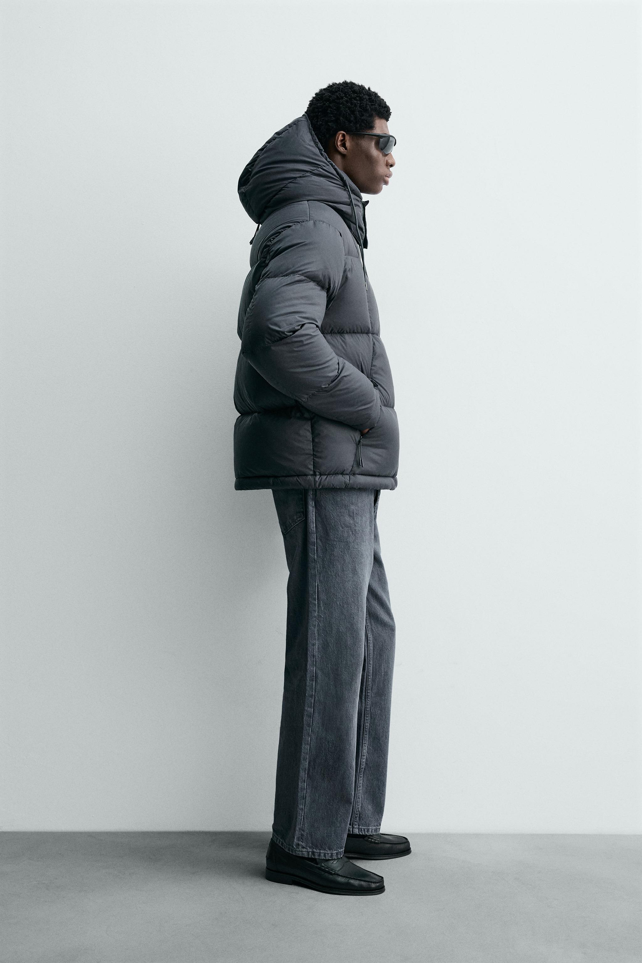 100% FEATHER WATER REPELLENT PUFFER JACKET