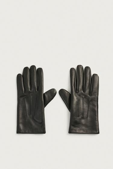BASIC LEATHER GLOVES — Black 1