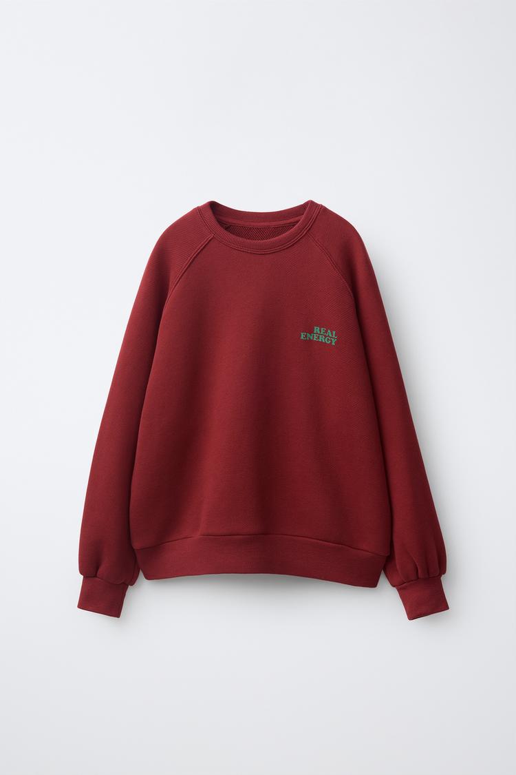 Sudadera estampado texto