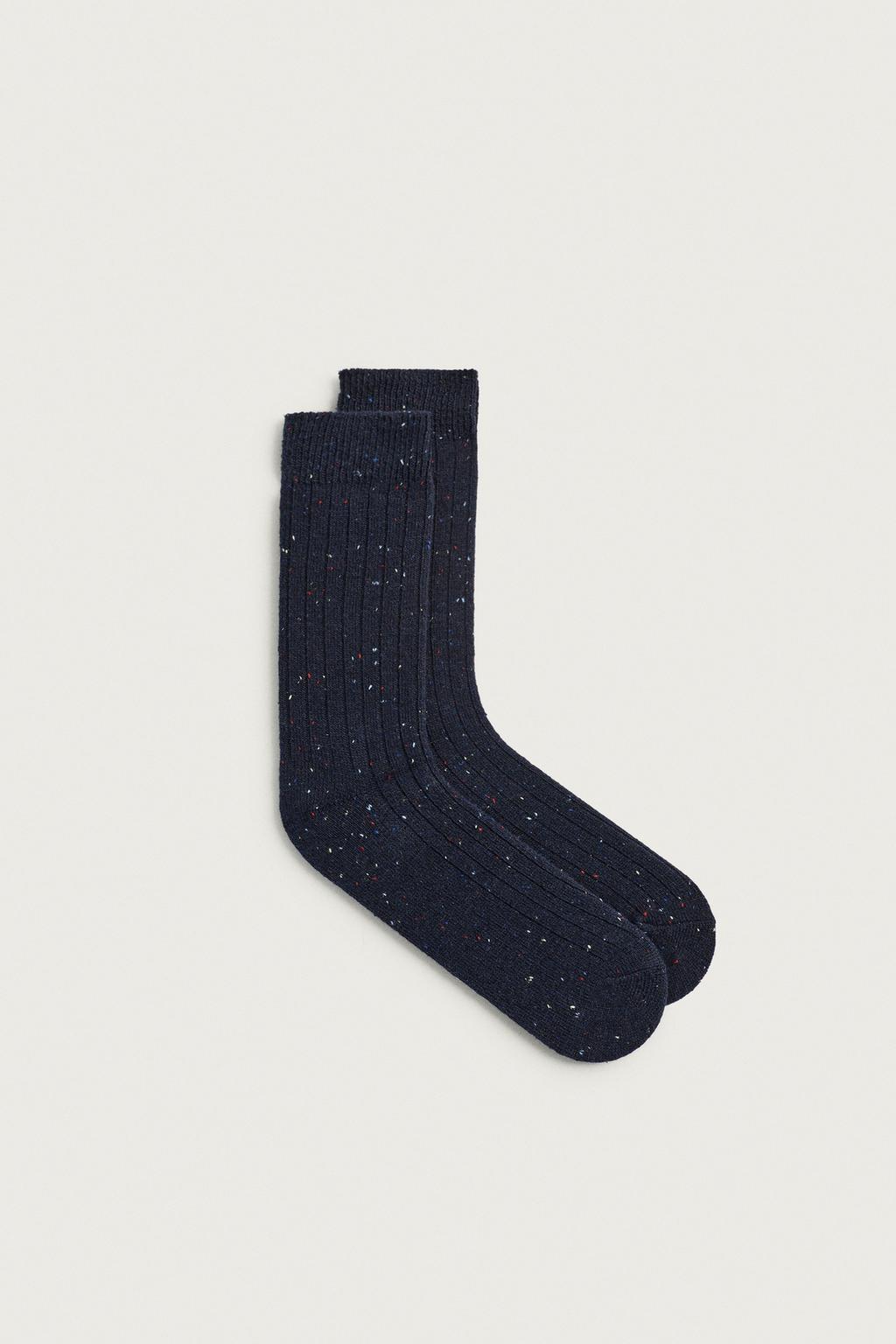 RIBBED FLECKED SOCKS