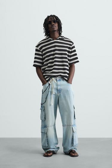 POLO PUNTO RAYAS - Negro de Zara - Imagen 0