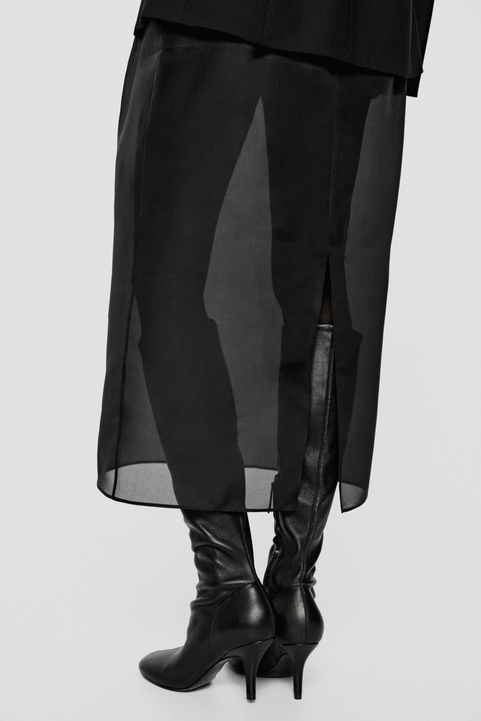 100% silk pleated midi skirt - LIMITED EDITION