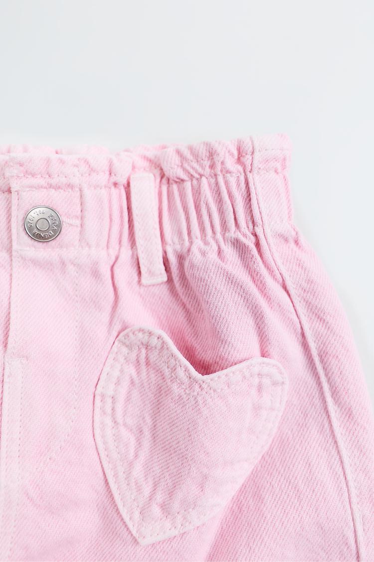 Pantalon sarga baggy bolsillos corazones
