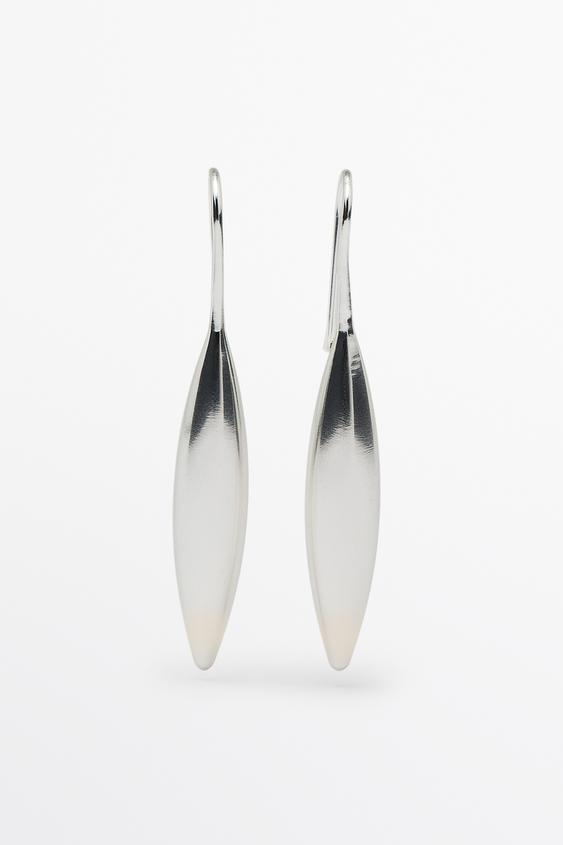 Zara Oval dangle earrings - Silver - Image 0
