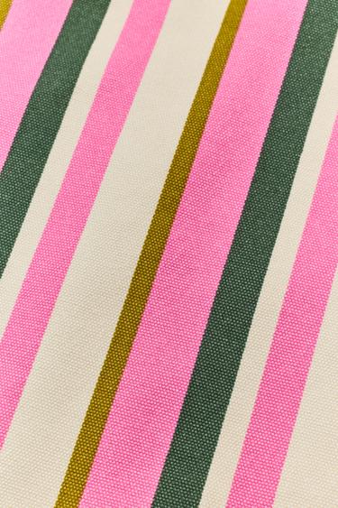 STRIPED CANVAS BAG - Multicoloured by Zara - Image 8