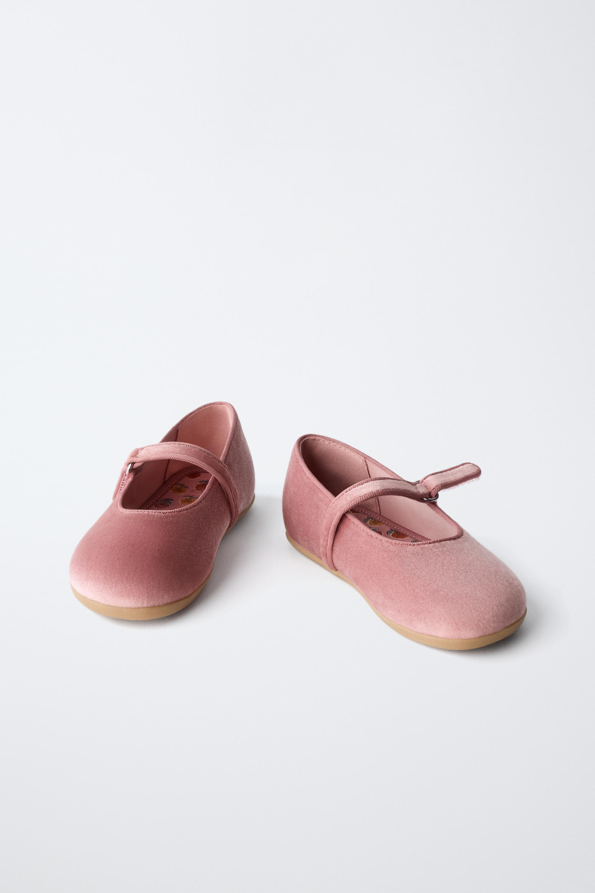 Обувь Zara VELVET BAREFOOT BALLET FLATS — фото 6