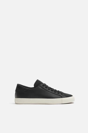 ZAPATILLA PIEL - Negro de Zara