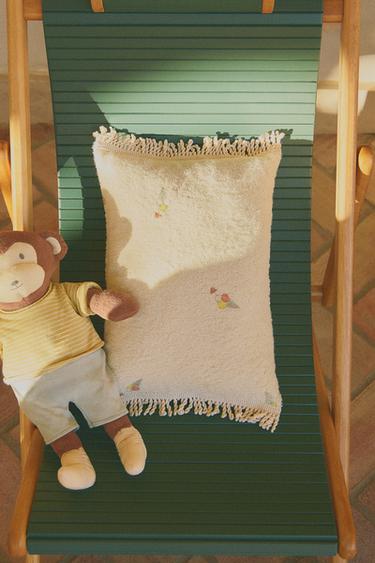 COJÍN PLAYA INFANTIL RIZO HELADOS - Beige claro de Zara