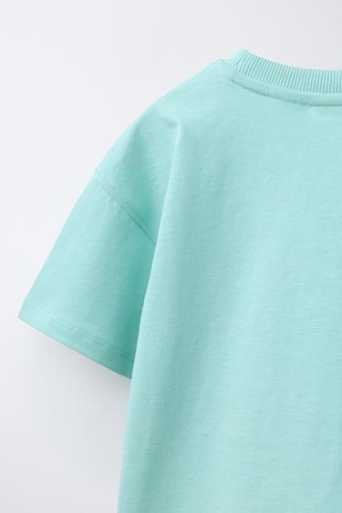 ANIMAL PRINT T-SHIRT - Turquoise by Zara - Image 3