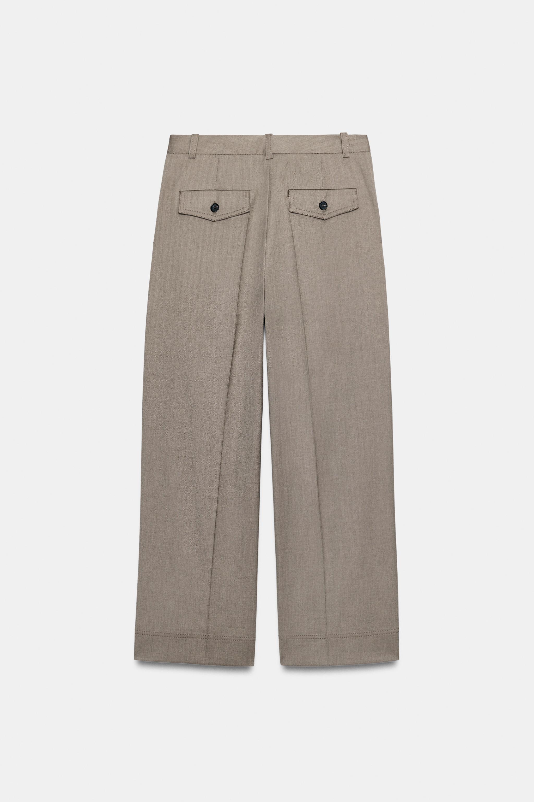 PANTALON DROIT CROPPED