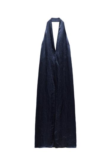 ZW COLLECTION SATIN HALTER DRESS