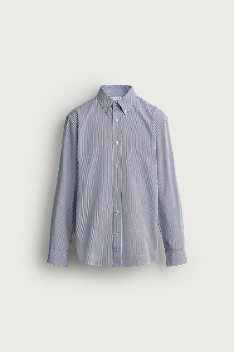 Camisa regular fit rayas