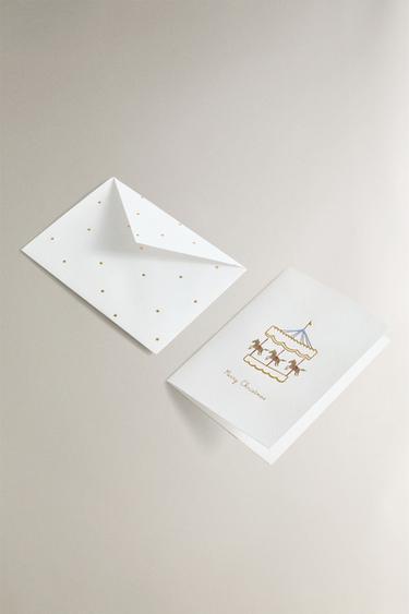 CHRISTMAS FIGURE CARD SET (SET OF 6) - Multicoloured by Zara - Image 2