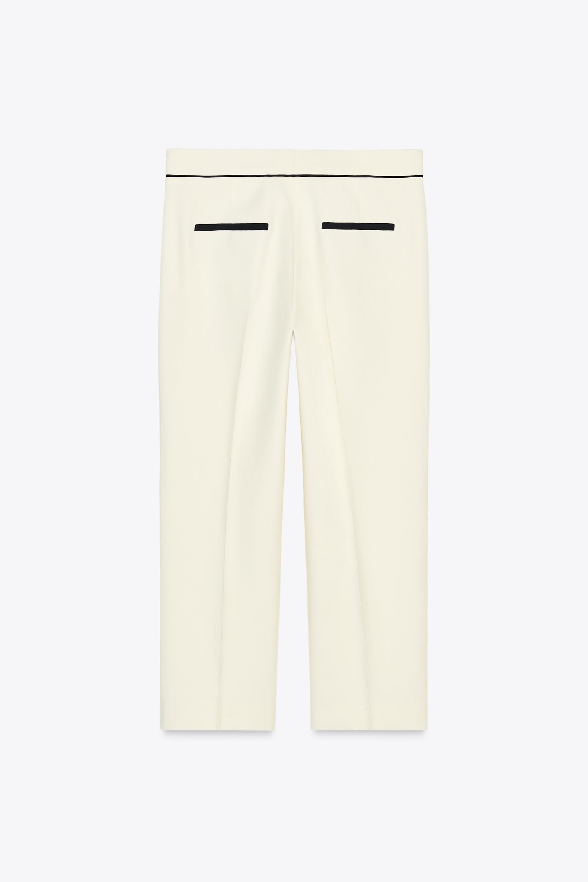 パンツ SEMI COUTURE Women Straight Pants Y5SO13A230 White Women's Pants for Spring/Summer | Semicouture