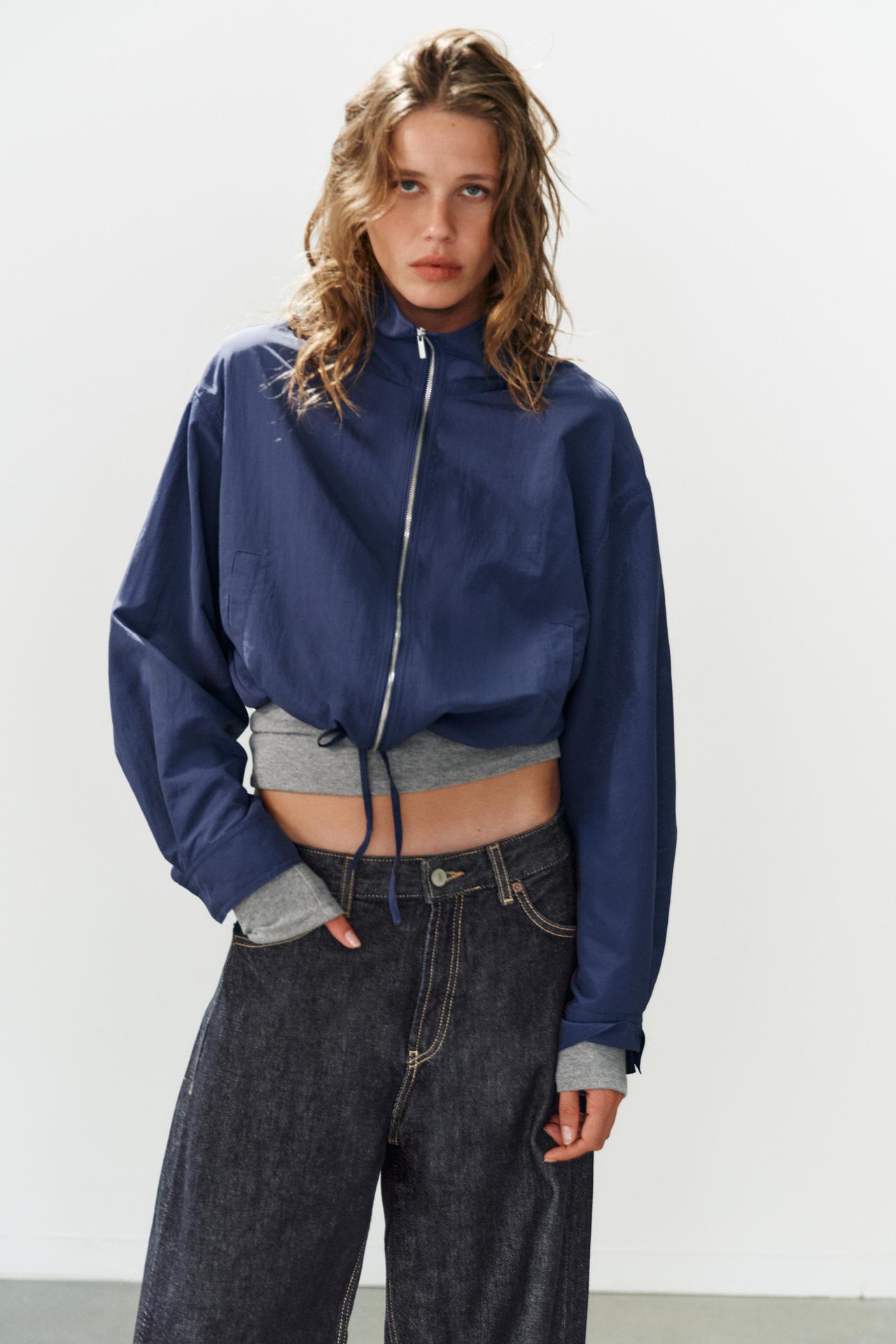 TECHNICAL FABRIC JACKET — Indigo