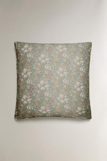 MORRIS & CO. COTTON SATEEN PILLOWCASE - Green by Zara - Image 1