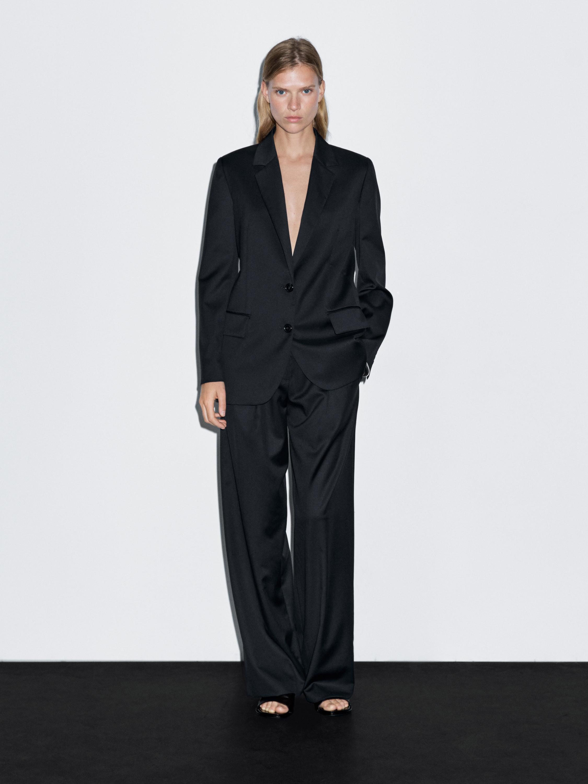 Blazer à deux boutons 100 % extra-fin