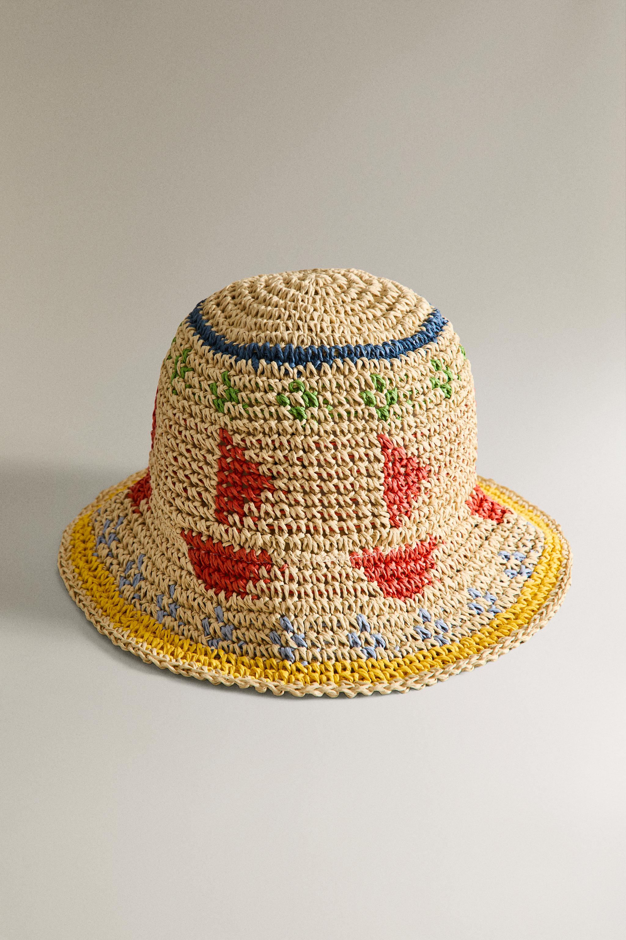 CHAPEAU DE PLAGE EN PAPIER IMPRIMÉ ENFANT
