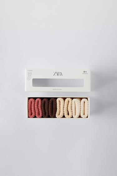 Zara FOUR-PACK OF COLORFUL SOCKS - Multicolored - Image 0