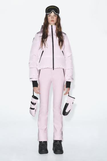 Zara PANTALONE FLARE WATER RESISTANT AND WIND PROTECTION RECCO® TECHNOLOGY SKI COLLECTION – Ružičasta