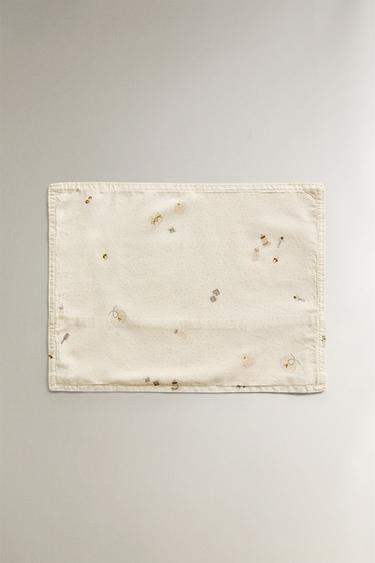 PRINTED MINI COT SHEET SET - Oyster-white by Zara - Image 3