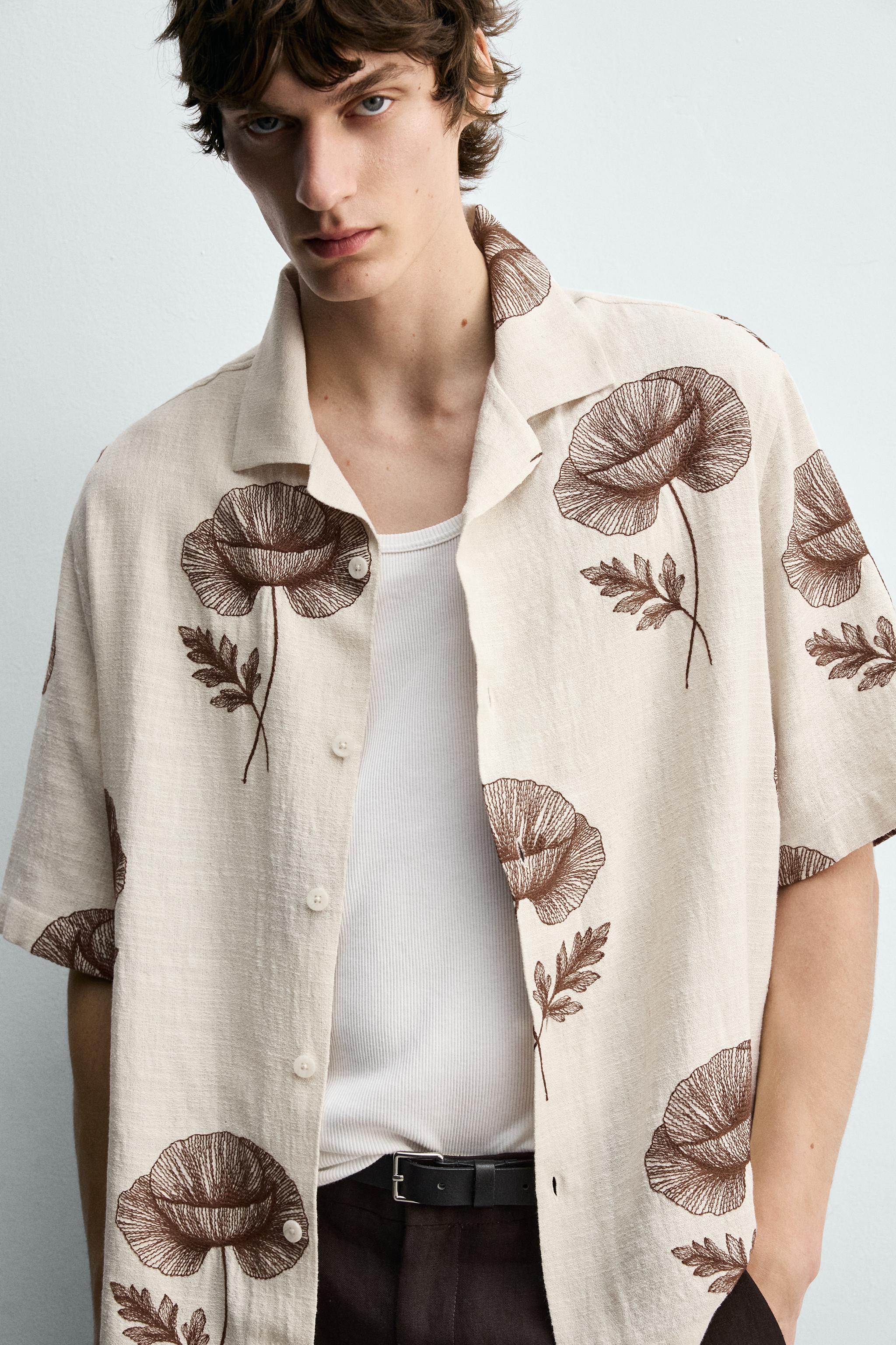 ÇİÇEK NAKIŞLI GÖMLEK