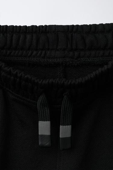 TROUSERS WITH LABEL DETAIL - Black by Zara - Image 2
