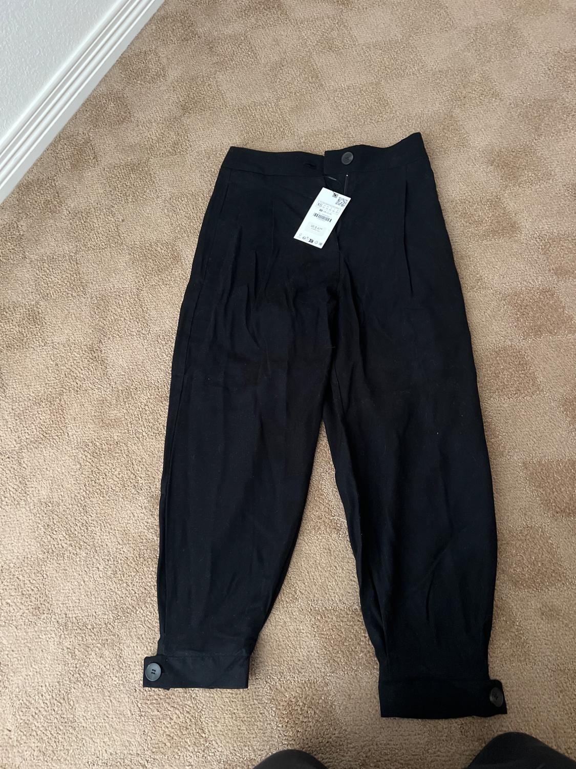 CUFFED ANKLE BARREL PANTS