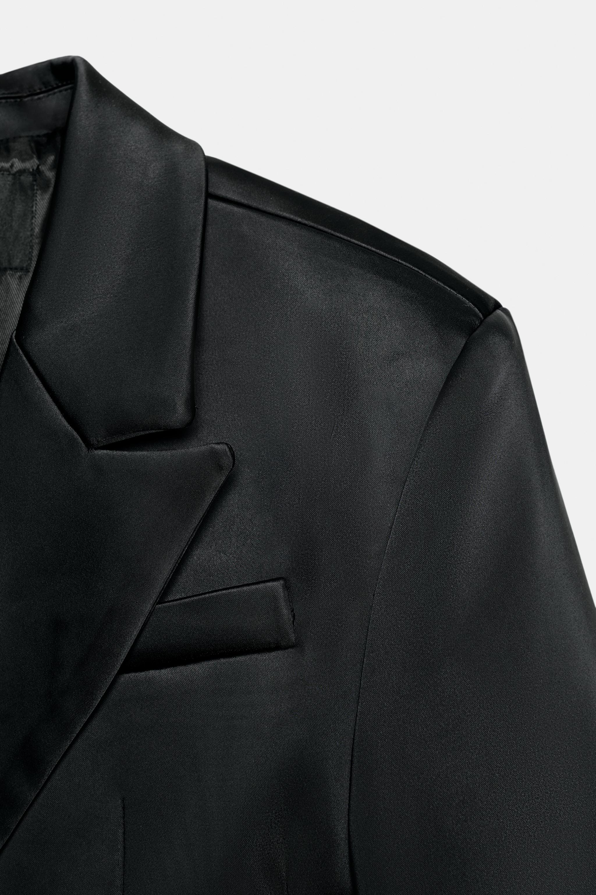 VESTE SATINÉE À BOUTON MULTIPOSITION