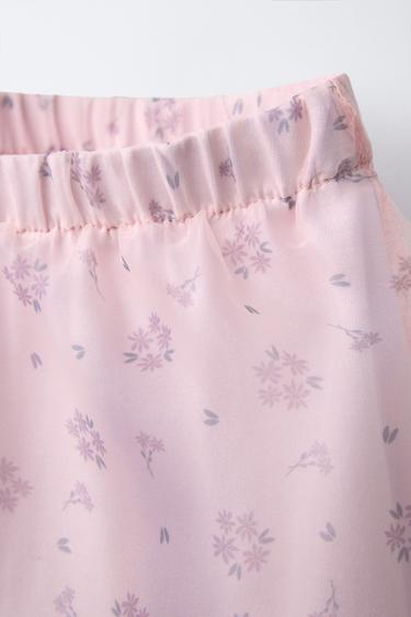 FLORAL ORGANZA SKIRT - Pale pink by Zara - Image 2