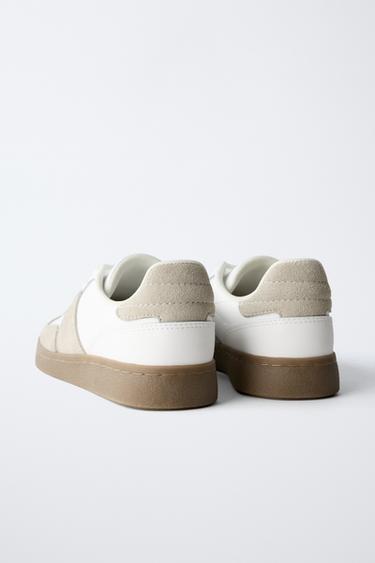 LEATHER PLIMSOLLS - White by Zara - Image 5