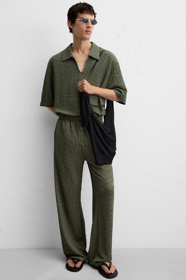 POLO STRUCTURÉ TEXTURÉ - Vert de Zara - Image 5