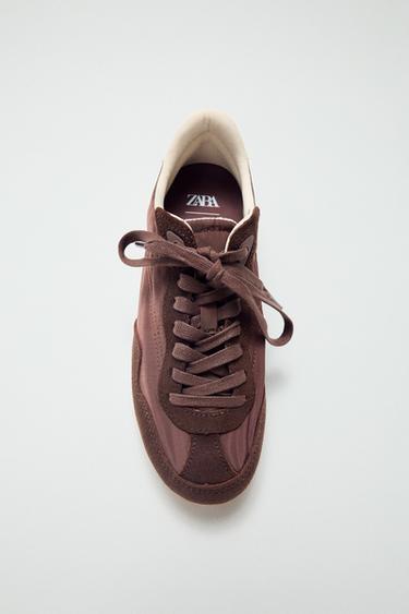 Zara SOFT SNEAKERS - Brown