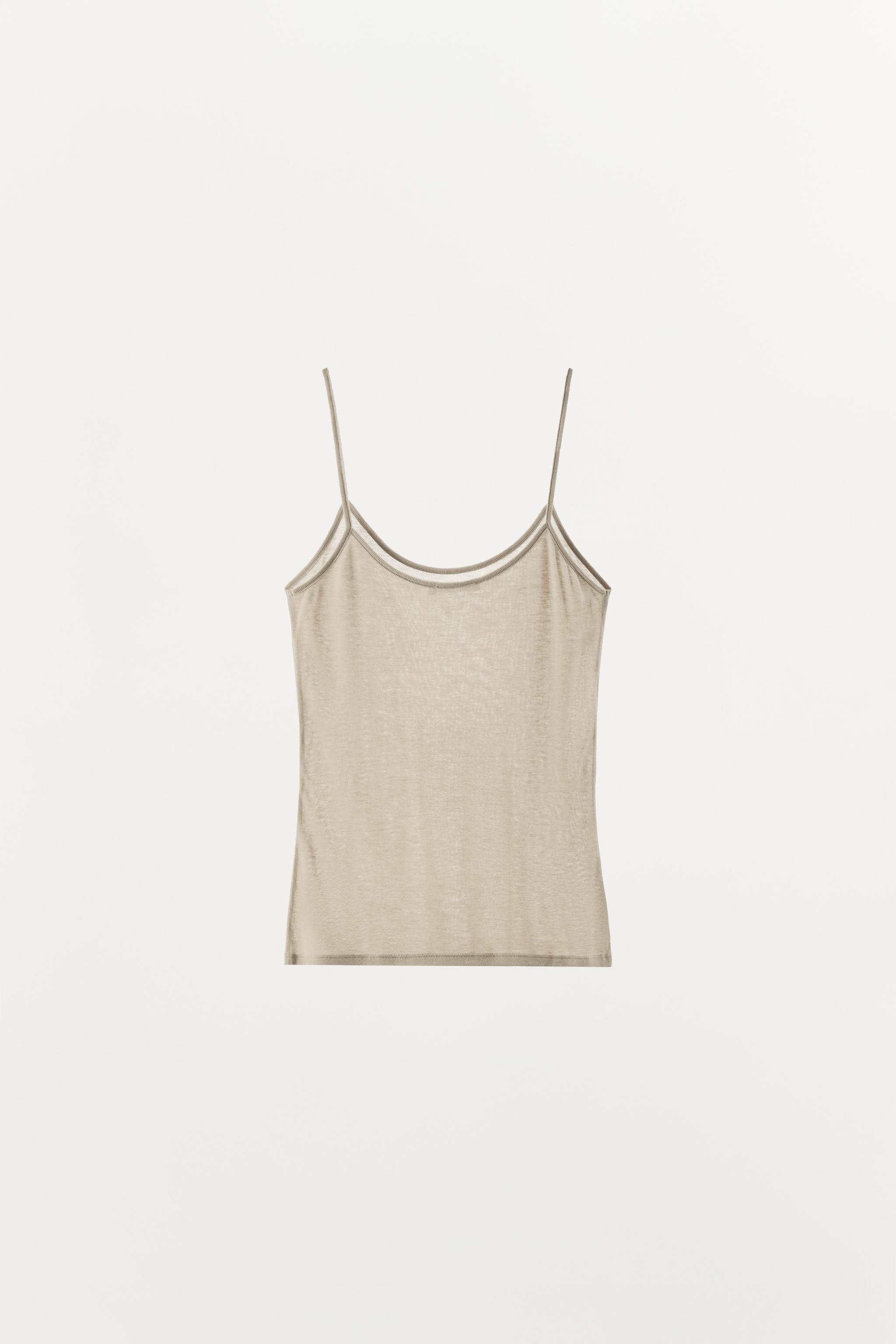 Женские топы Zara WOOL BLEND TANK TOP — фото 6