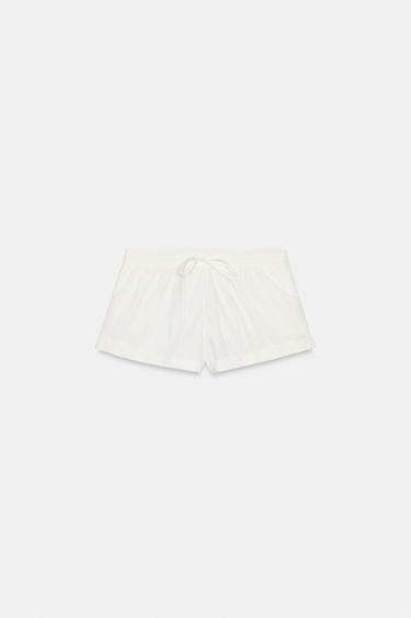 CUFFED SHORTS — White 2