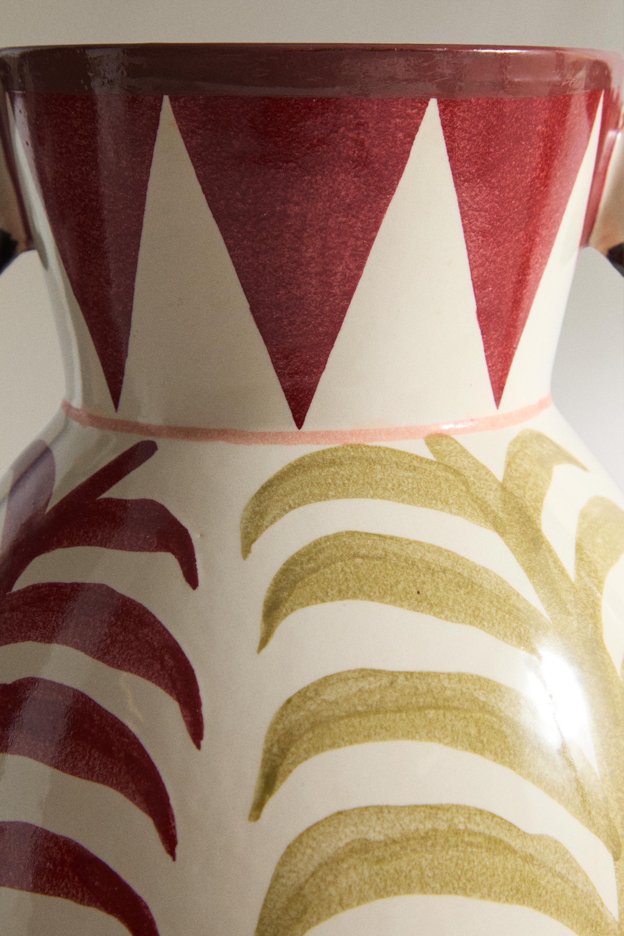 Zara CERAMIC VASE WITH DOUBLE HANDLES — фото 3